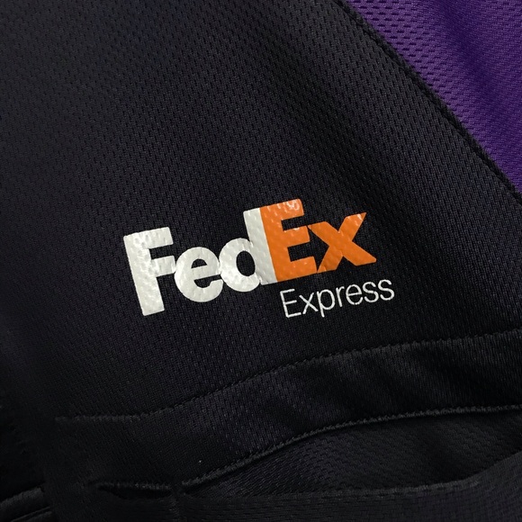 FedEx Shirts Fedex Express Black Polo Employee Uniform Shirt Poshmark